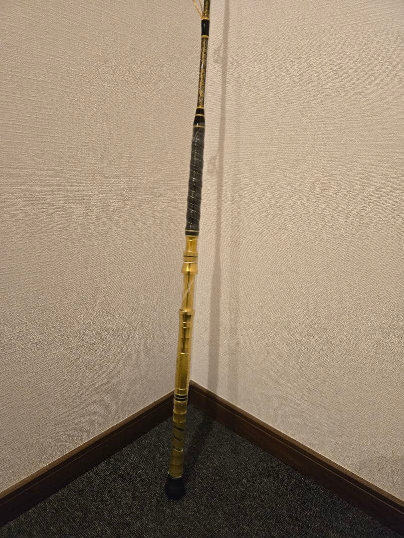 Tsuyoshi Shima Aji Limited 180R Boat Rod Gold Unused with Case