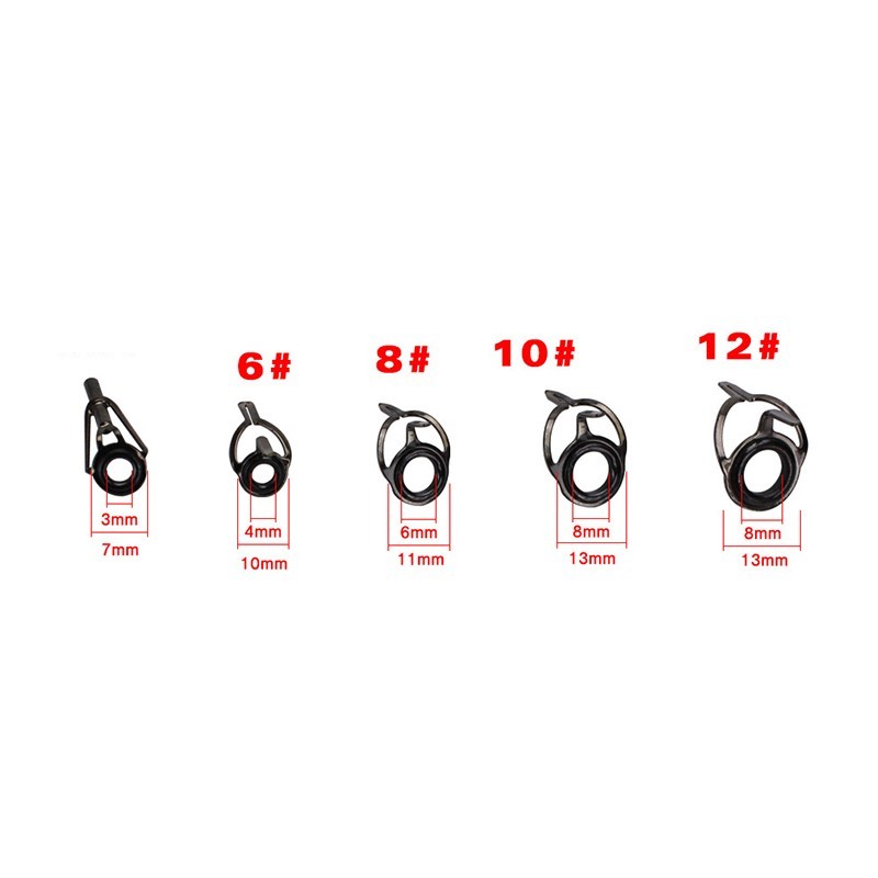 Complete Repair Kit of Fishing Rod Guide Rings 40/45Pcs Set with Fish Box