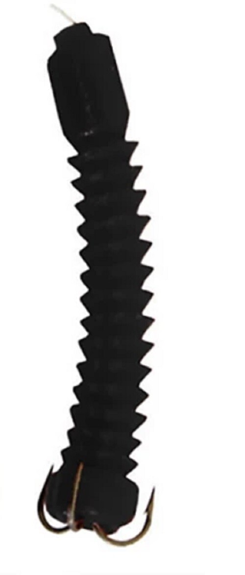 DOC’S SUPER CATFISH WORMS 12/2 PKS DCW-BLACK ( USE W/ DOC’S SPONNY’S OR JUNNIES