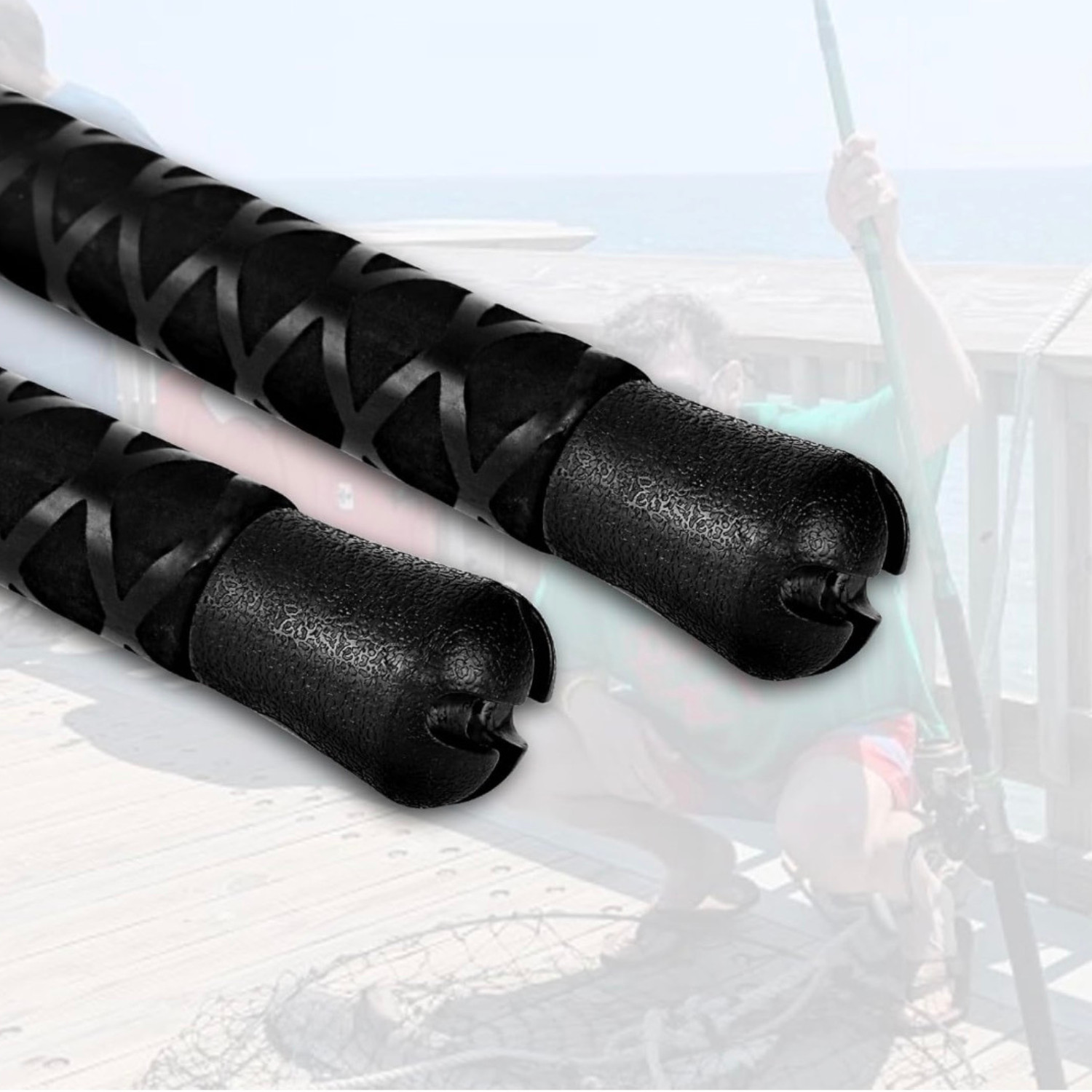 Fiblink 9′ Catfish Fishing Rod 2 Piece Extra Heavy Carbon Fiber Fast Action