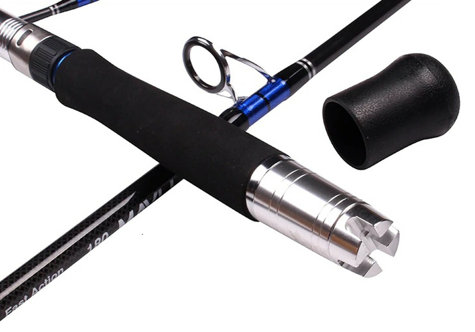 Silver-Rhino Saltwater Rod Carbon 30-50 LB Spinning Jigging Rod