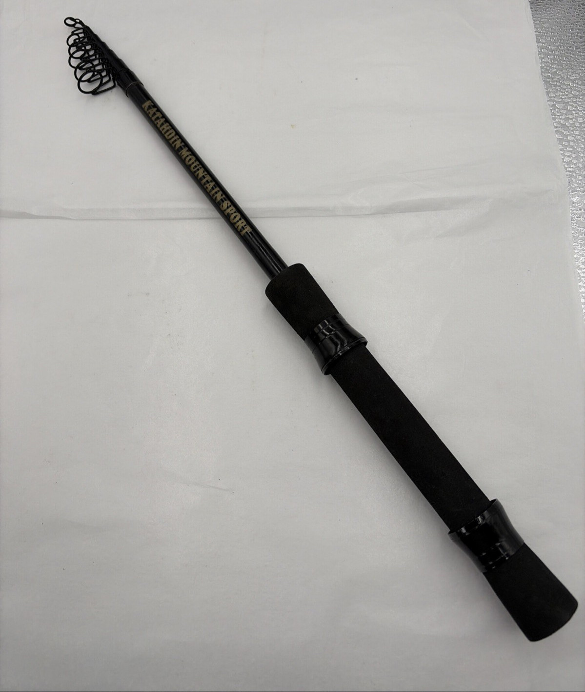 Katahdin Mountain Sports Black Telescopic Multi Section 3 Oz Fishing Rod 5′