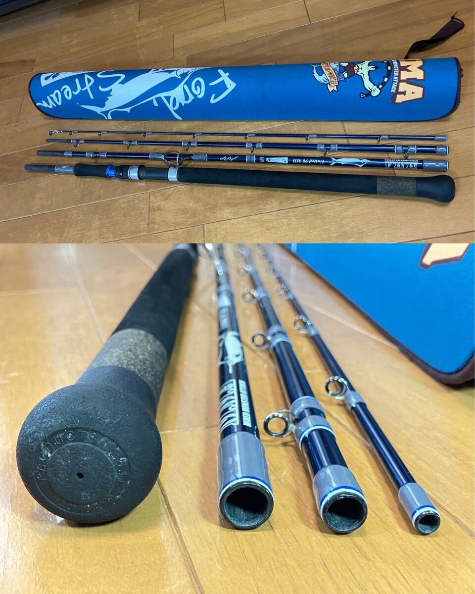 TULALA M.M.A United 90MH 4-Piece Pack Spinning Rod Used Pack Rod JDM