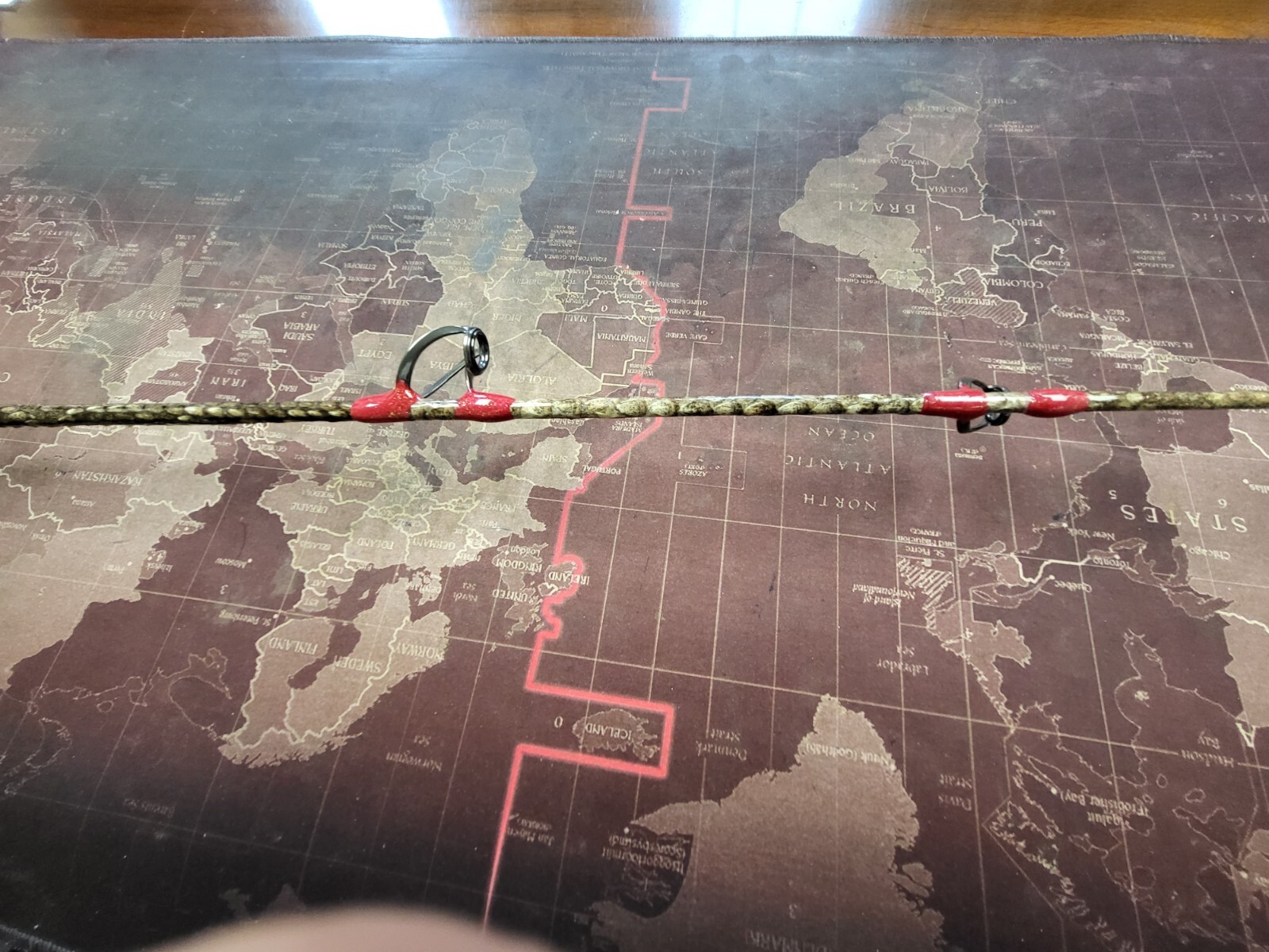 Custom Rattlesnake Fishing Rod Real Rattlesnake Skin Grips with or without Fangs