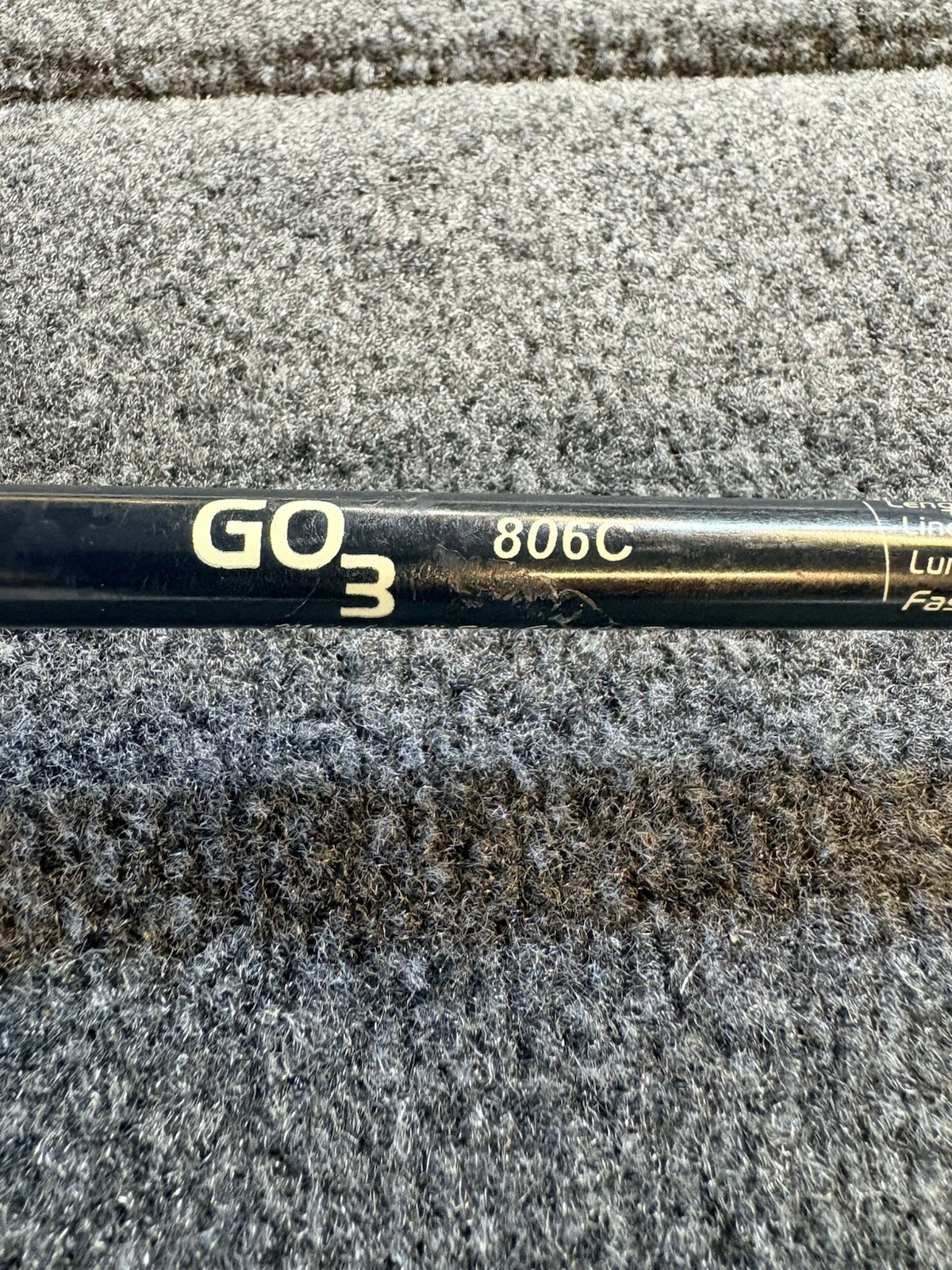 GO3 MADE BY ALL STAR CASTING ROD. SPINNER BAIT BLANK ROD.