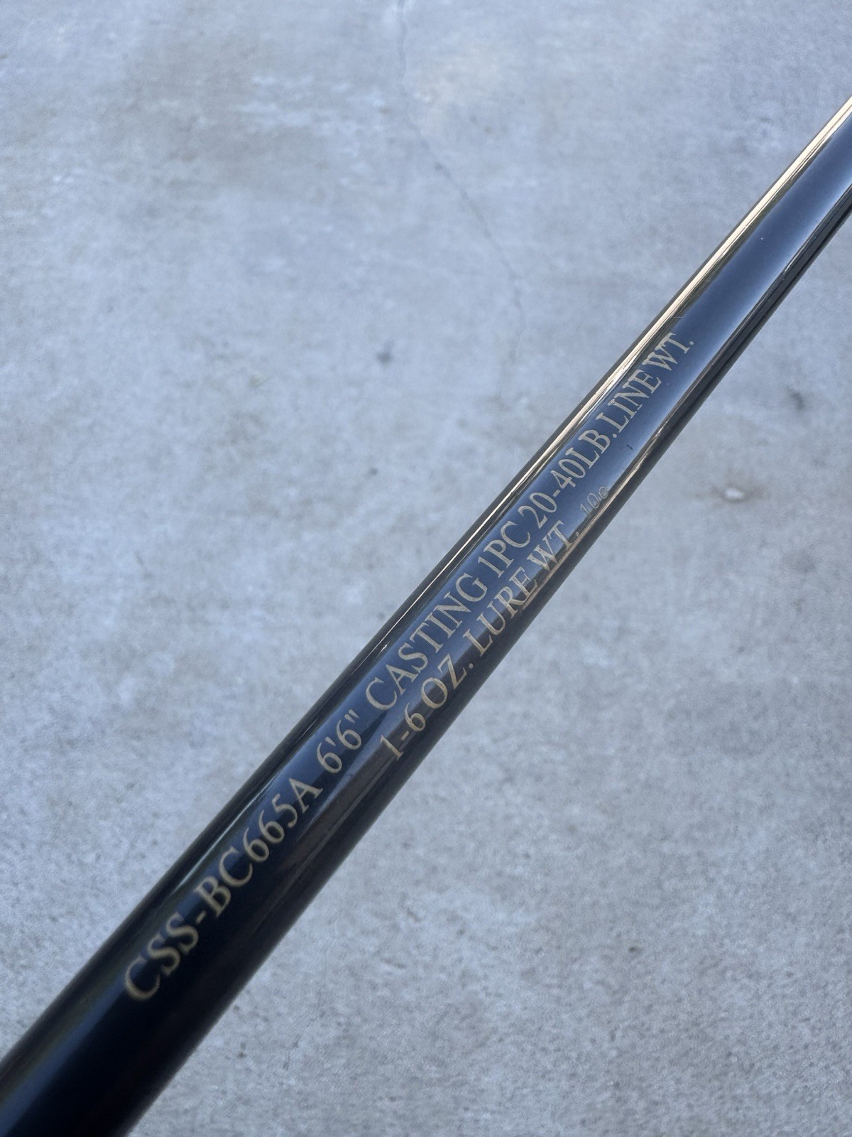 Cabelas Salt Striker CSS-BC665A Fishing Rod 1 Graphite