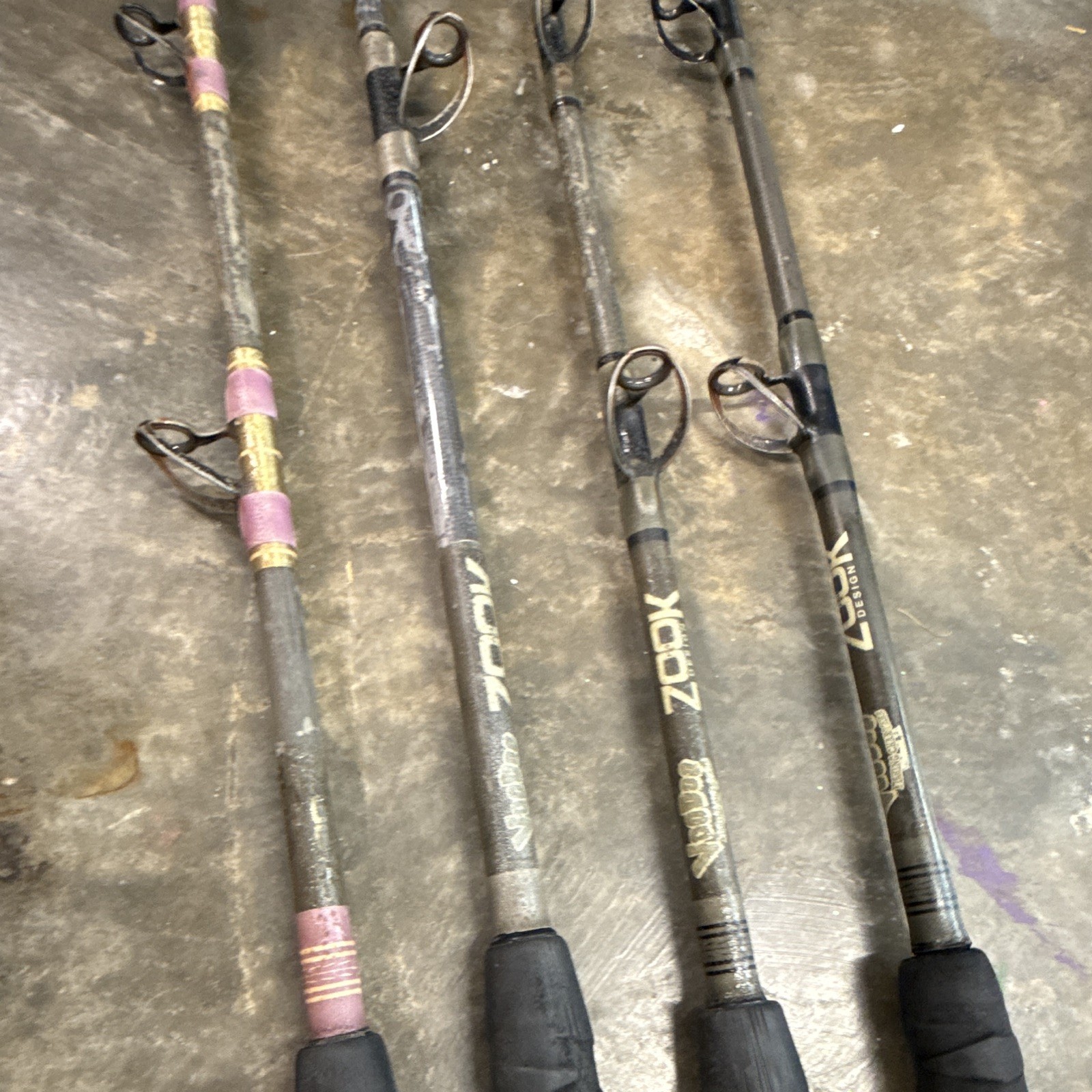 4-Custom tuna rods- used- Calstar blanks