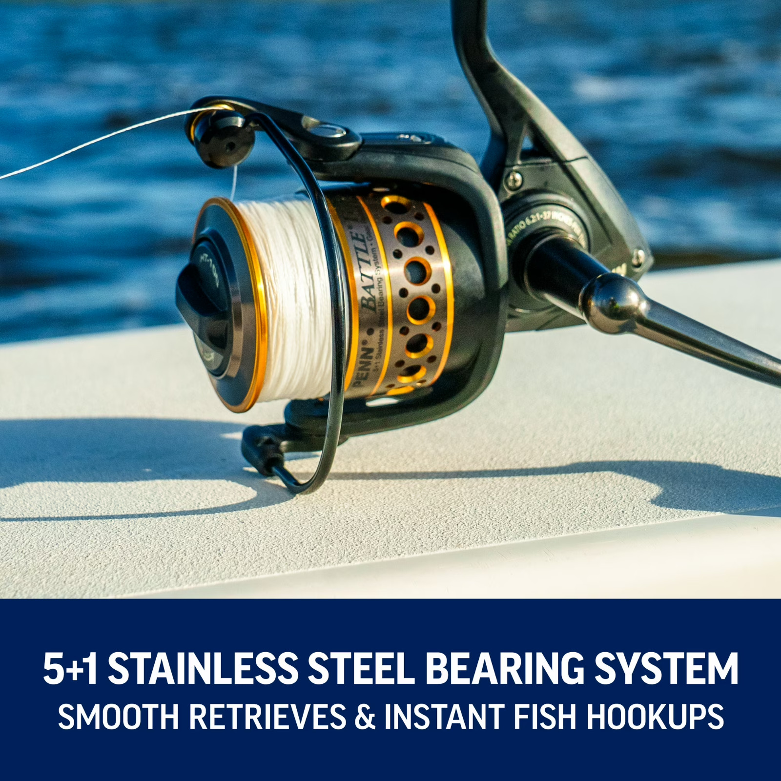 PENN Battle® II Combo, 7′ Medium Fishing Rod, 4000 Size Reel Composite SALE!