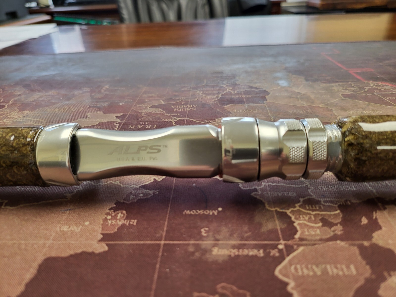 Custom Rattlesnake Fishing Rod Real Rattlesnake Skin Grips with or without Fangs