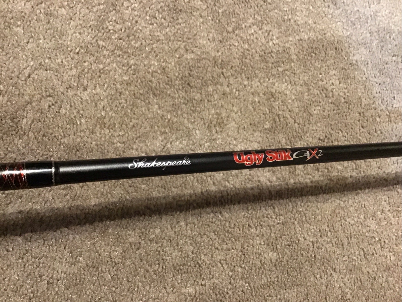 Shakespeare Ugly Stik GX2 Spinning Fishing Rod 2 Piece USSP662M 6’6” Lot A12