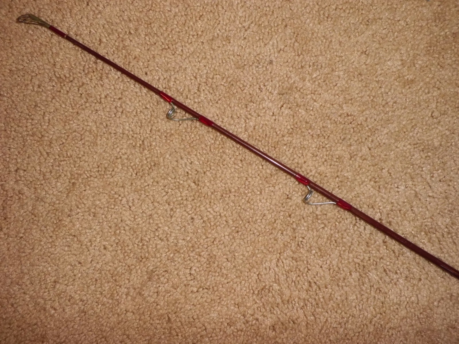Vintage Winston Fiberglass Surf Spinning 9’3” Rod made in USA-25lb test