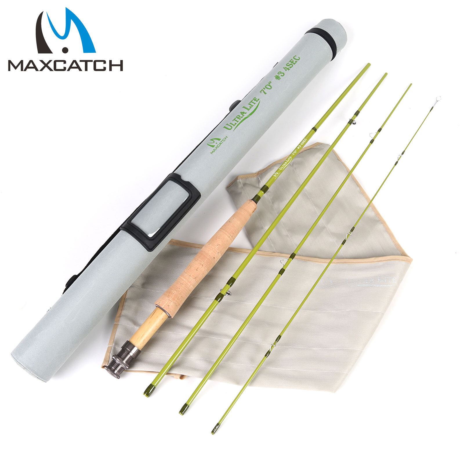 Maxcatch 1/2/3 Weight Ultra-Lite Fly Rod for Stream River Panfish/Trout Fishing