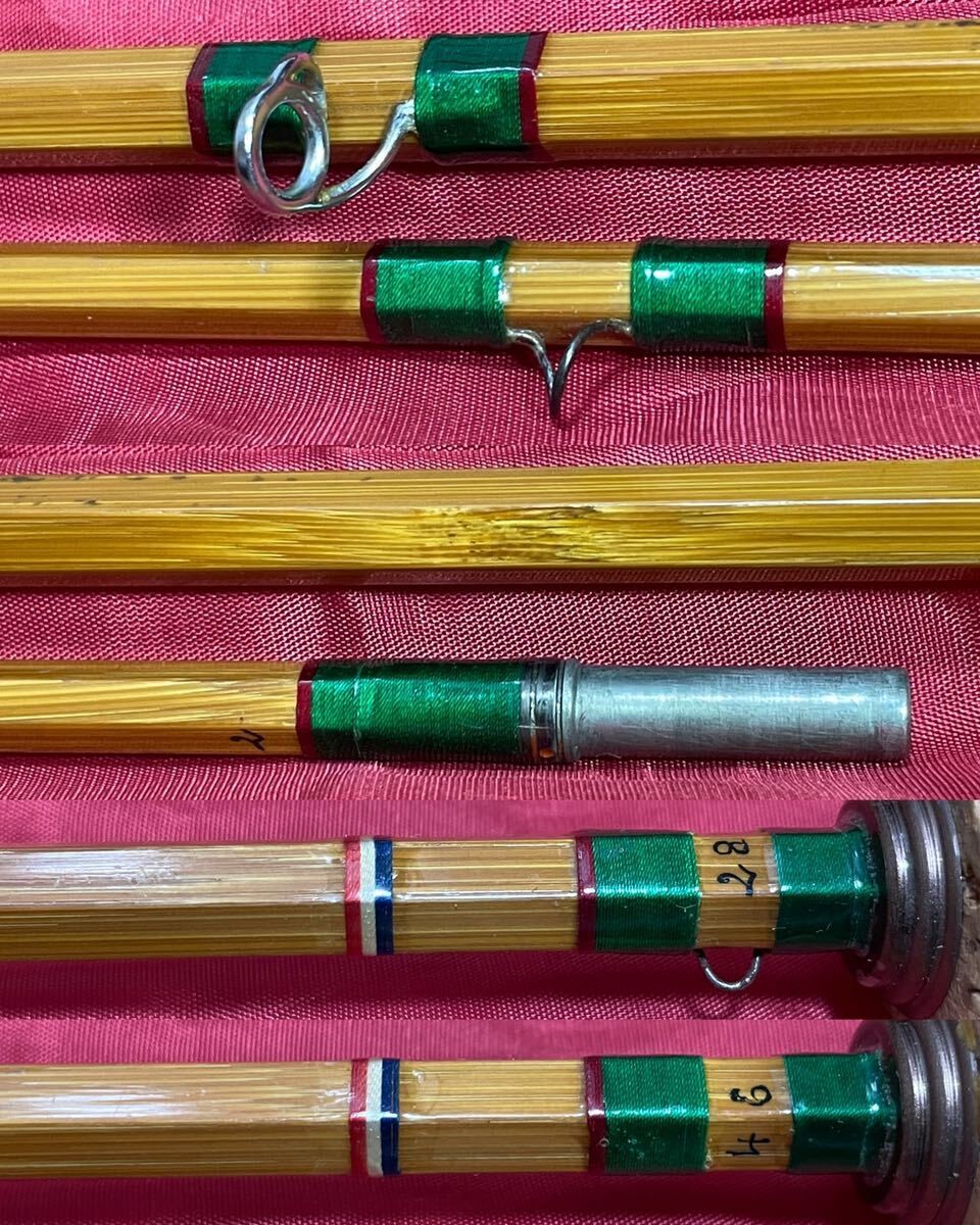 Pezon et Michel Ritz Super Parabolic PPP Fario Club 8’5 #6 Bamboo FlyFishing Rod