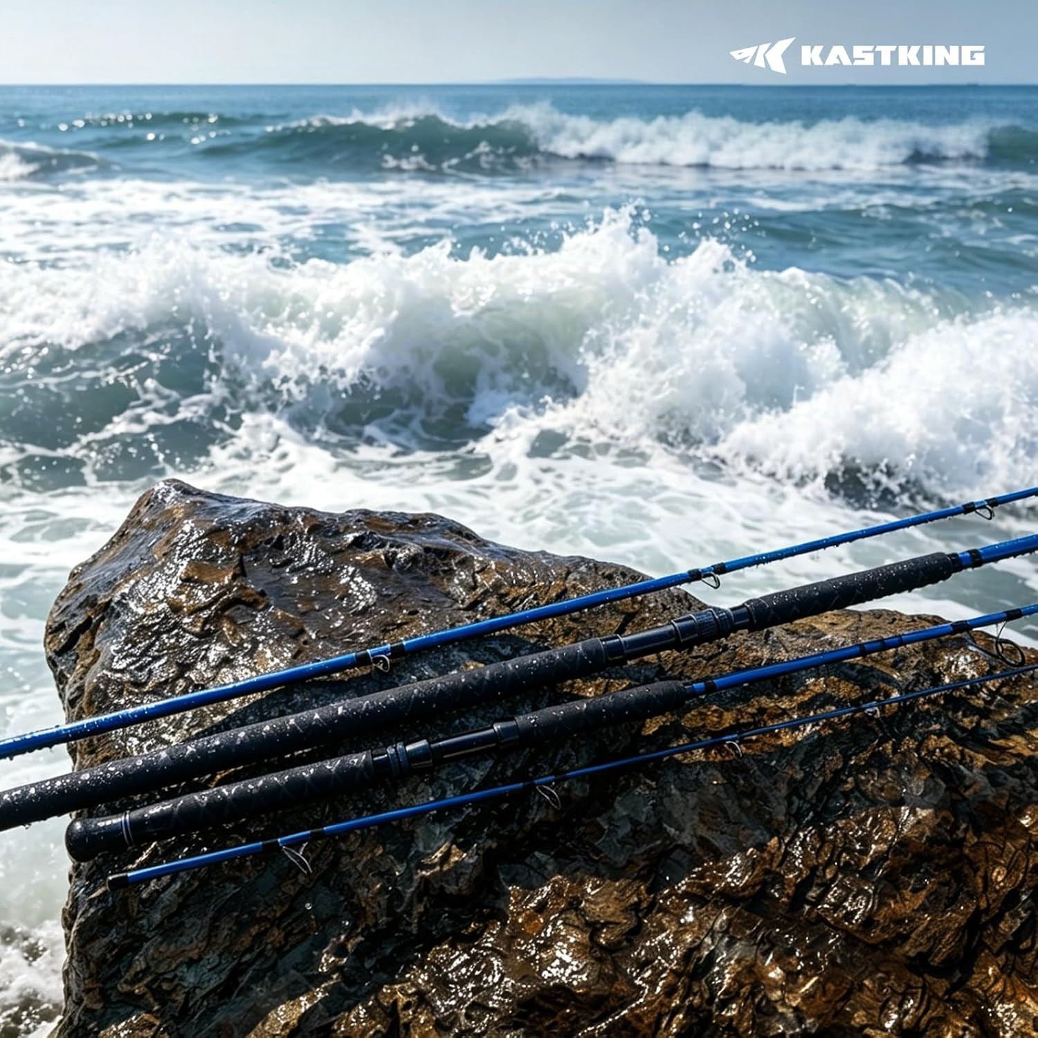 KastKing Kapstan Saltwater Spinning Rod, Boat & Surf Fishing Rod, Lightweight S-