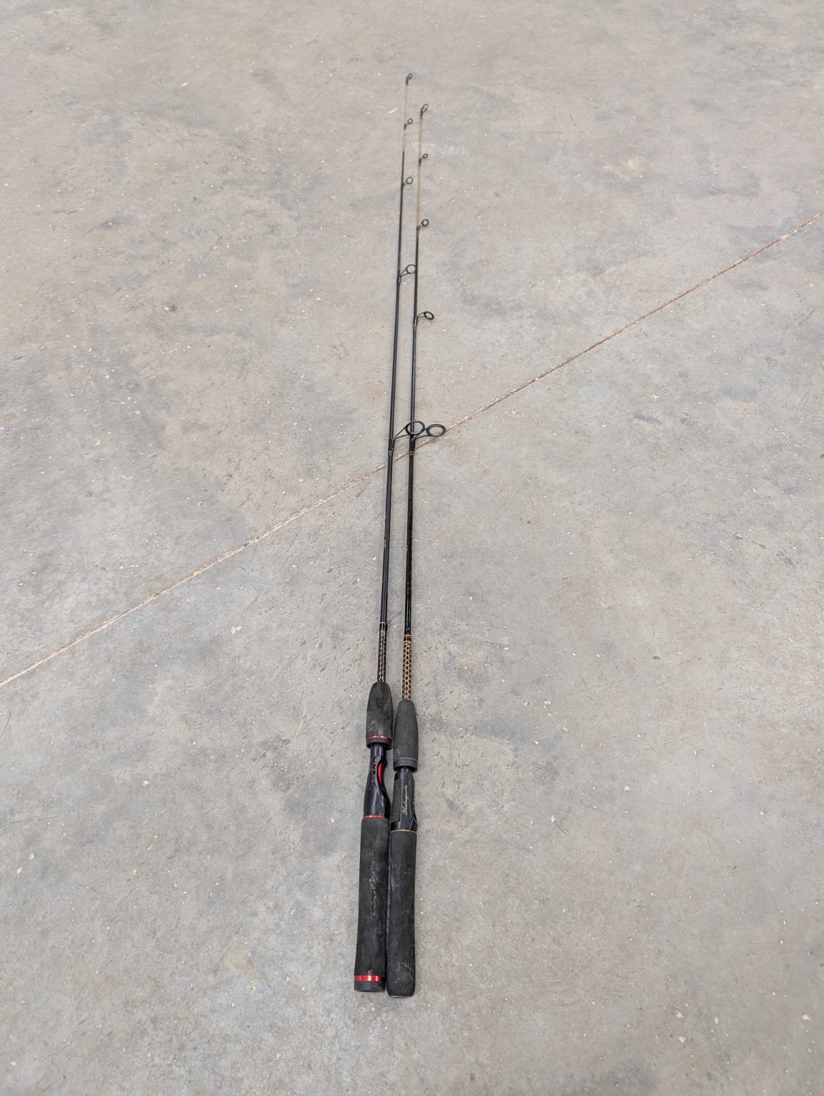 Lot of 2 Shakespeare Ugly Stiks. 5’0 UL GX2 & SPL 1100 4’8″ UL Rods Both 1 Piece