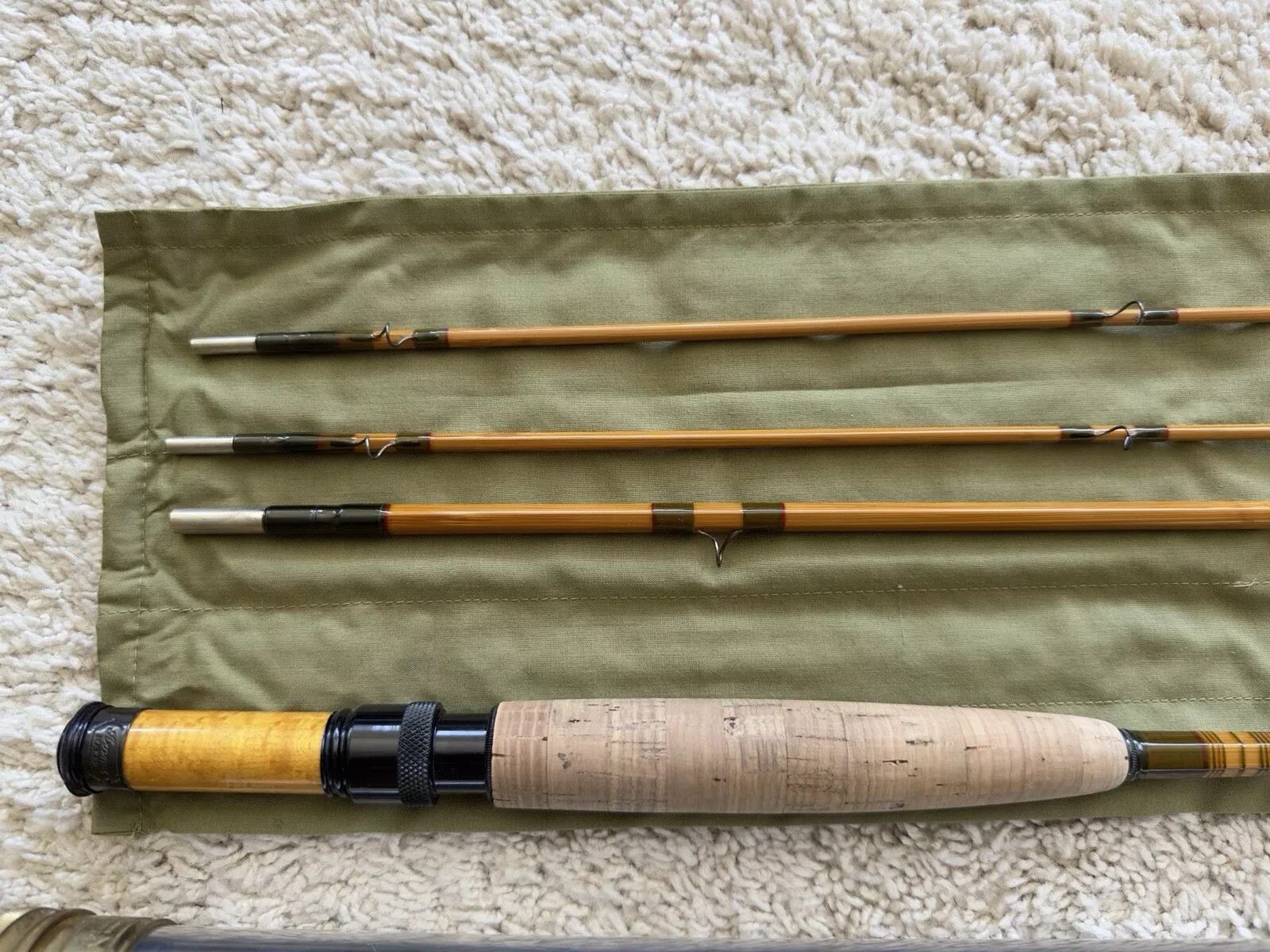 Excellent Aroner Spring Creek 3/2 6W 7 1/2ft Bamboo Fly Rod