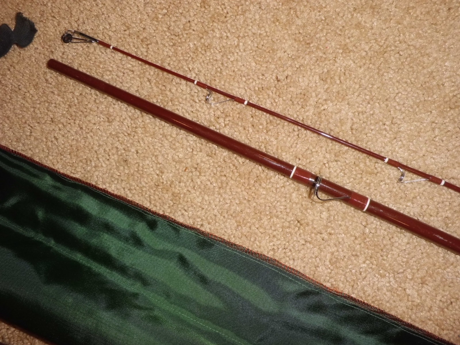 Vintage FENWICK Woodstream FS120 Spinning 12′ Rod made in USA- 1-6 lb test