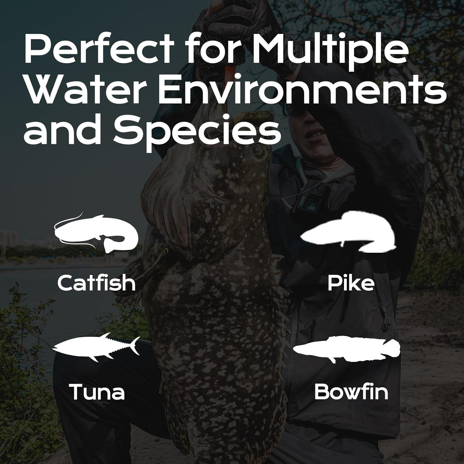 M1 Pike Baitcaster Rod – Heavy Action Carbon Fiber Fishing Rod, 2 Pieces