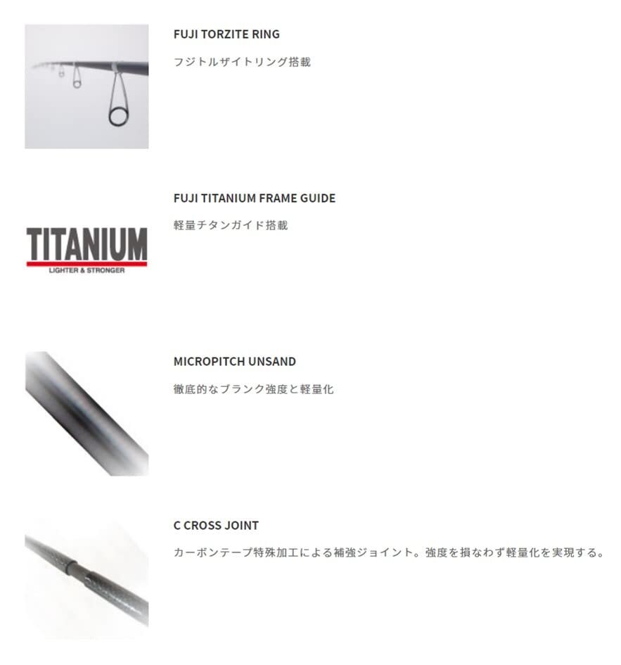 Tailwalk EGIST TZ 86M TORZITE Spinning Rod for Eging Squid Jig