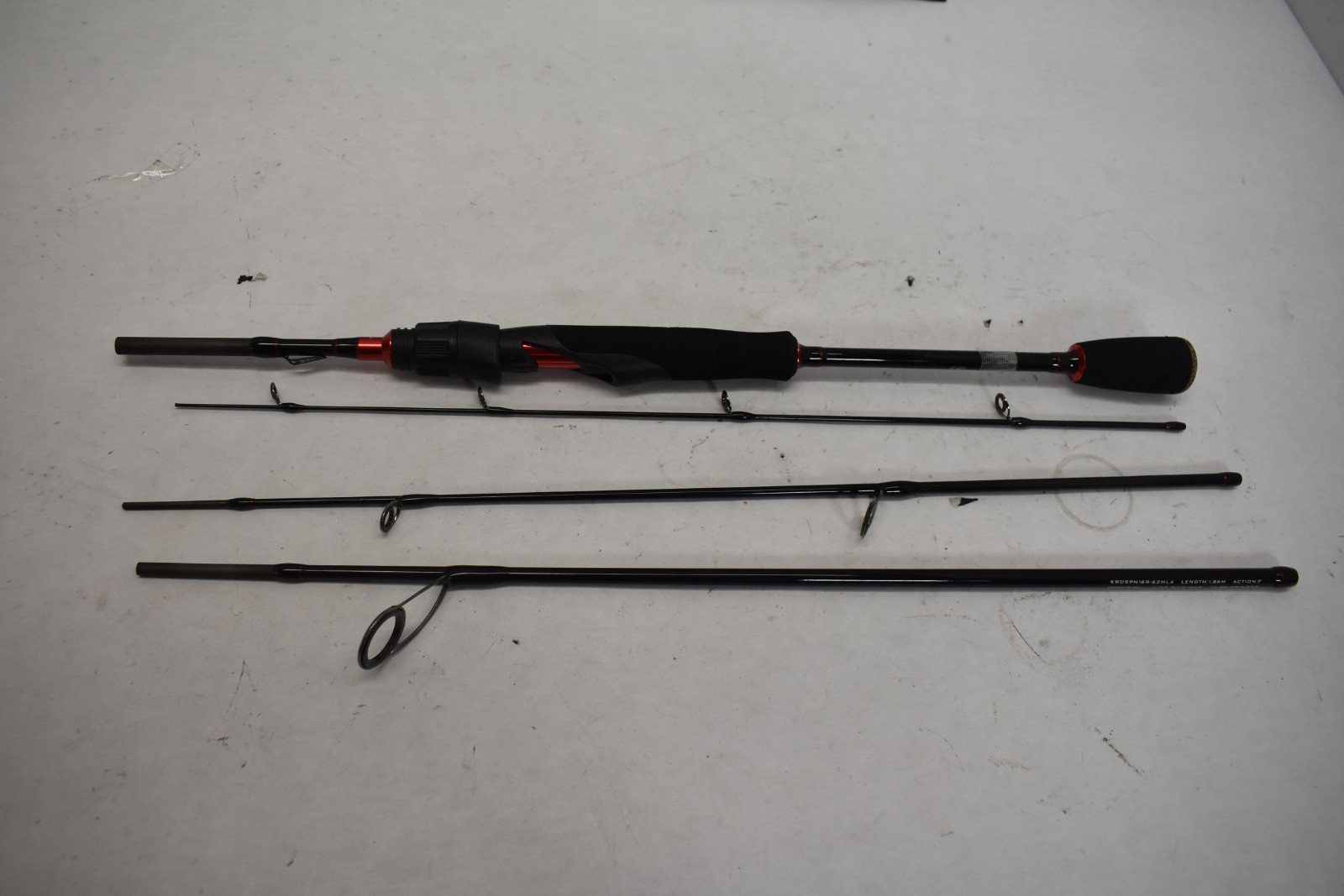 Kastking Brutus Power ML Fishing Rod KRDSPN1BR-62ML4 1.86M Black & Red