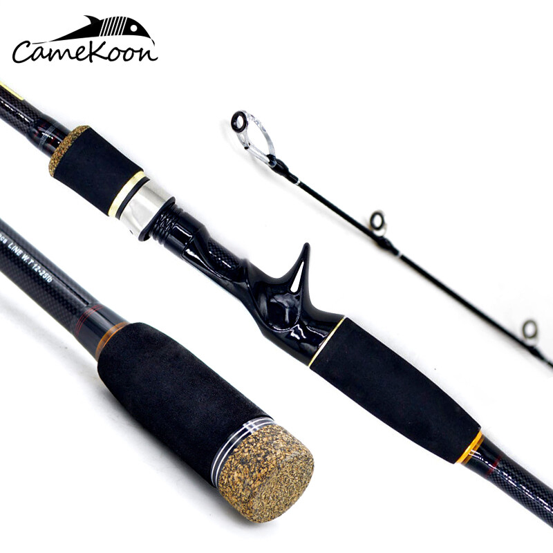 CAMEKOON Casting & Spinning Fishing Rod Ultralight Carbon Fiber 4-Pcs Lure Pole