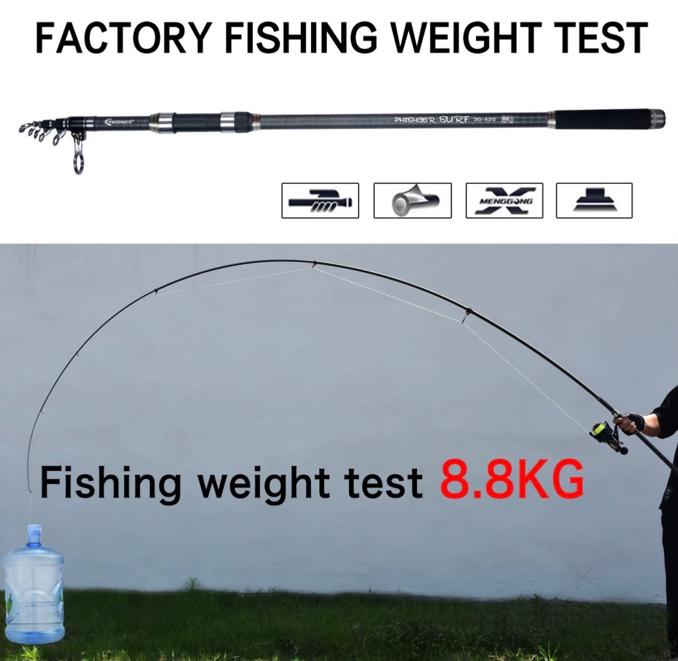 Telescopic Fishing Rod Sea Saltwater Freshwater Rods Various