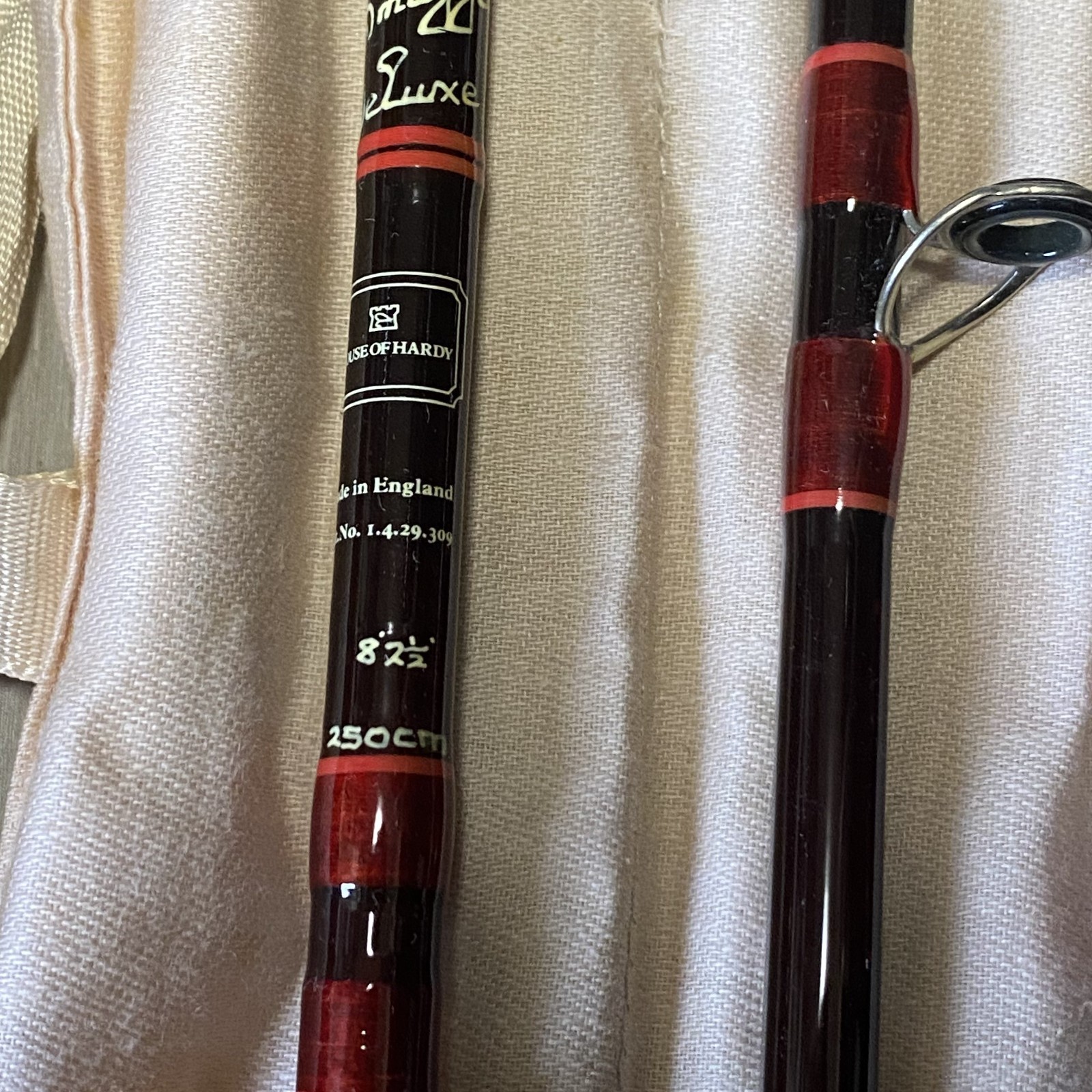 [Near Mint]Hardy Graphite Smuggler Deluxe #6 8’2″ Fly rod w/Sock Tube 7piece