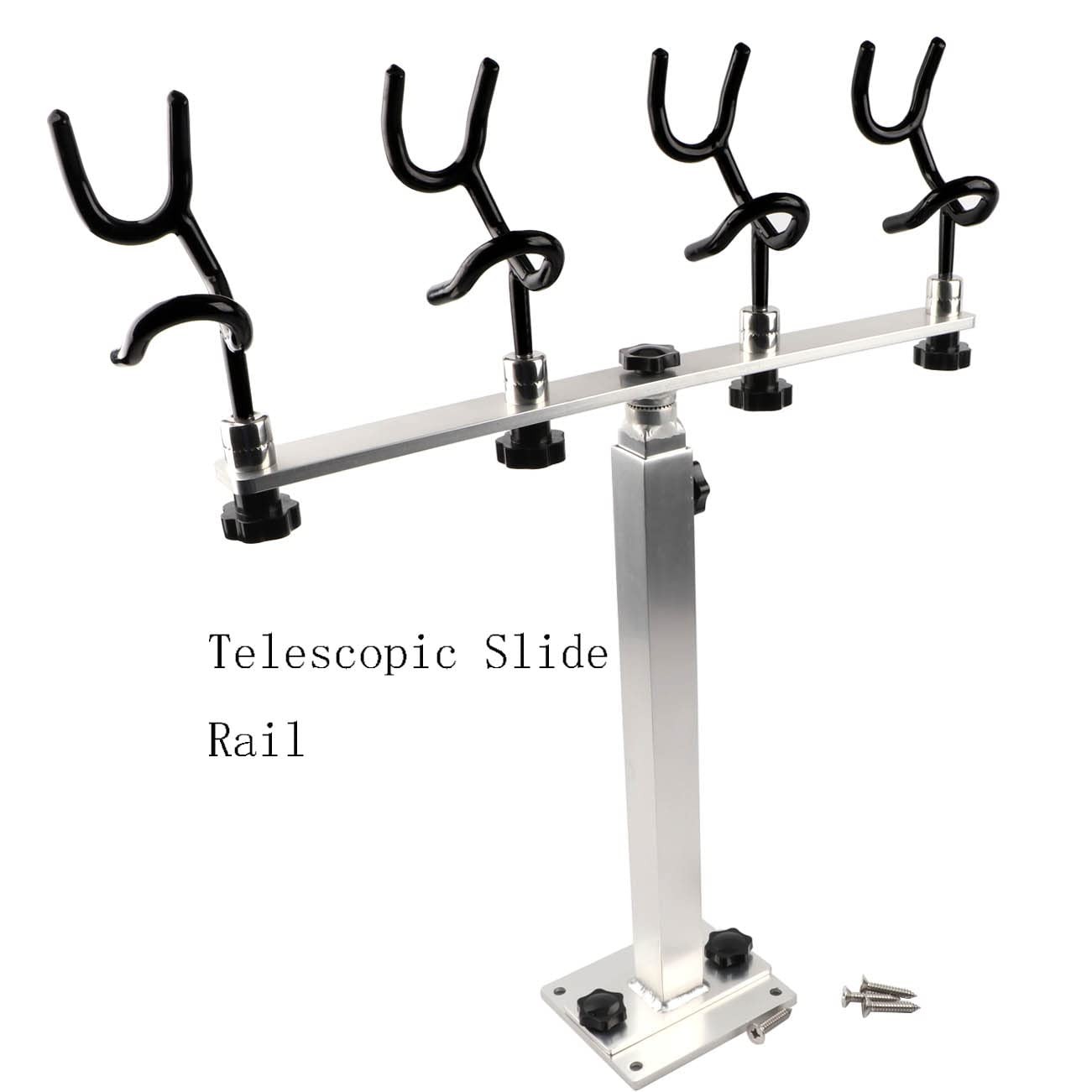 Sure Grip Aluminum Boat Fishing Rod Holder, PVC Coated Steel Wire Adjustable