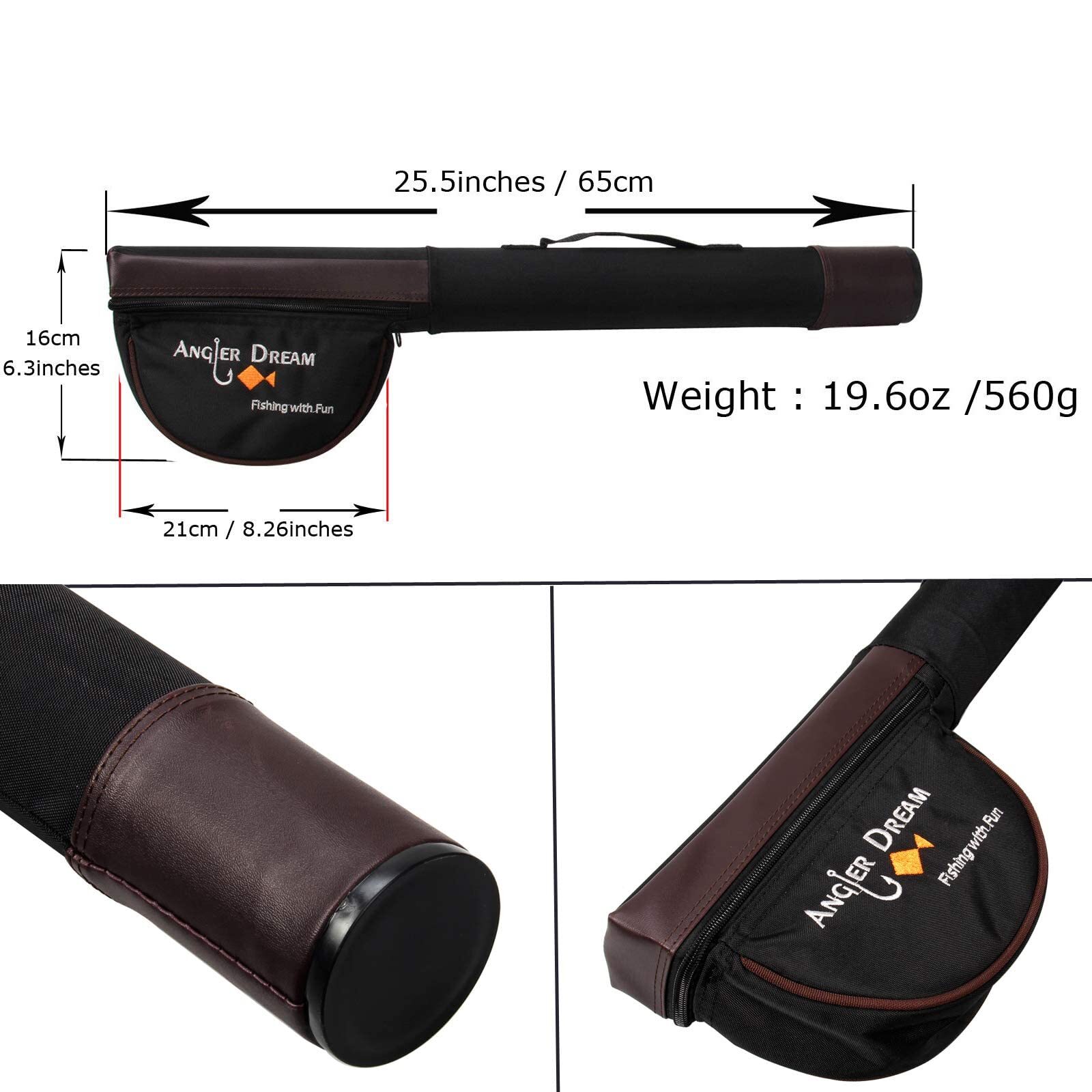 9FT 5WT 4Pieces Carbon Fly Fishing Rod and 5/6 WT Reel Combo 5WF Fly Line