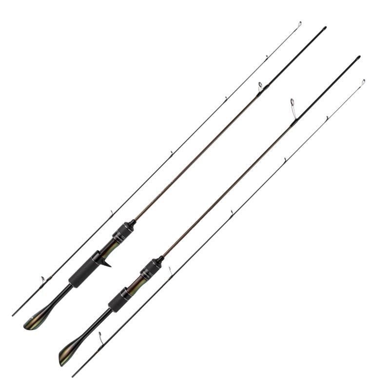 Fishing Rods 5.51FT Casting Spinning Rod Carbon Fiber 2 Section Lure Poles Bass