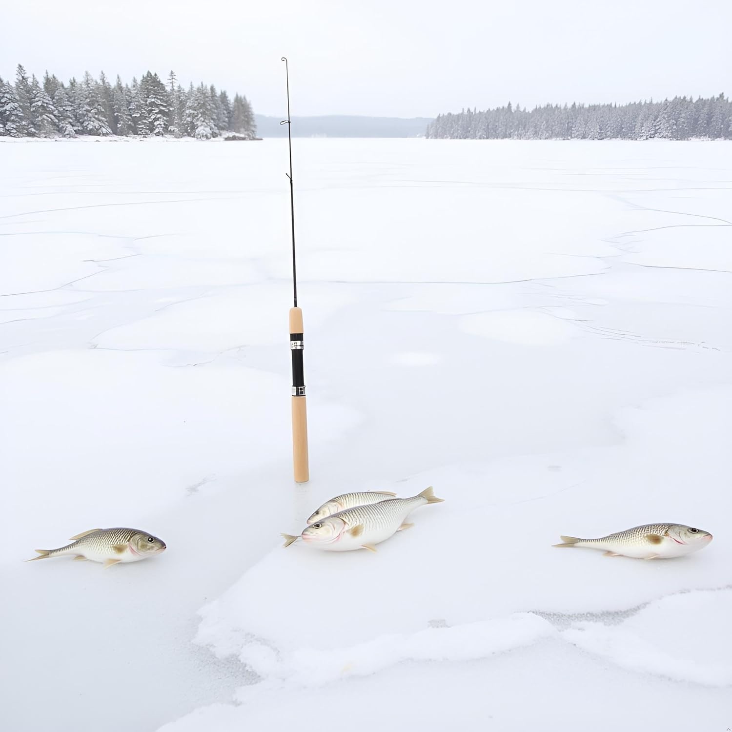 2Pcs LCE Fishing Rod, Fishing Rods Ice Fishing Rods Pen Pole Lures Fishing Ta…