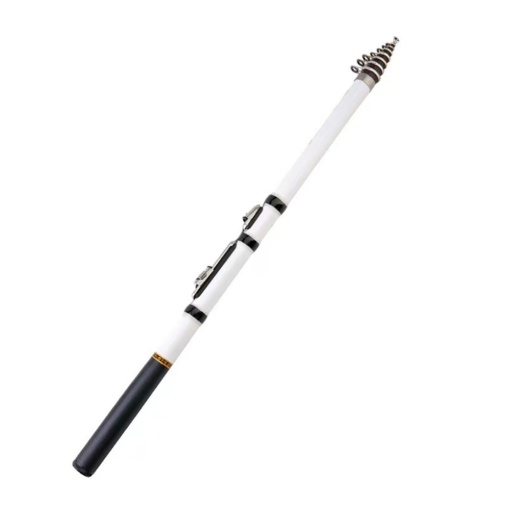 3M/9.84ft Carbon Fiber Telescopic Fishing Rod Ceramic Guide Ring Spinning Pole