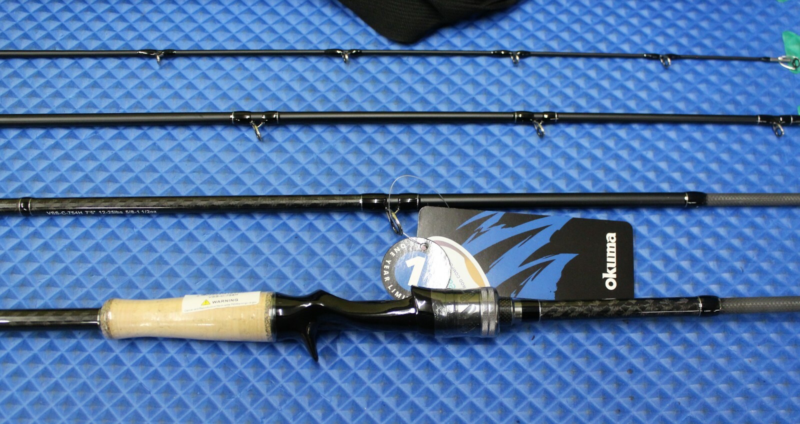 Okuma Voyager Signature Freshwater Rod 7′ 5″ Heavy 4-Pc W/Soft Case VSS-C-754H