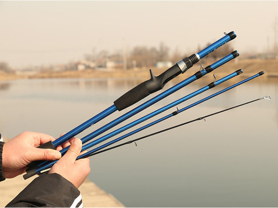 Mini Fishing Rod 4/5 Section 1.8m/2.1mTravel Carbon Casting Weight 5-20g Fast
