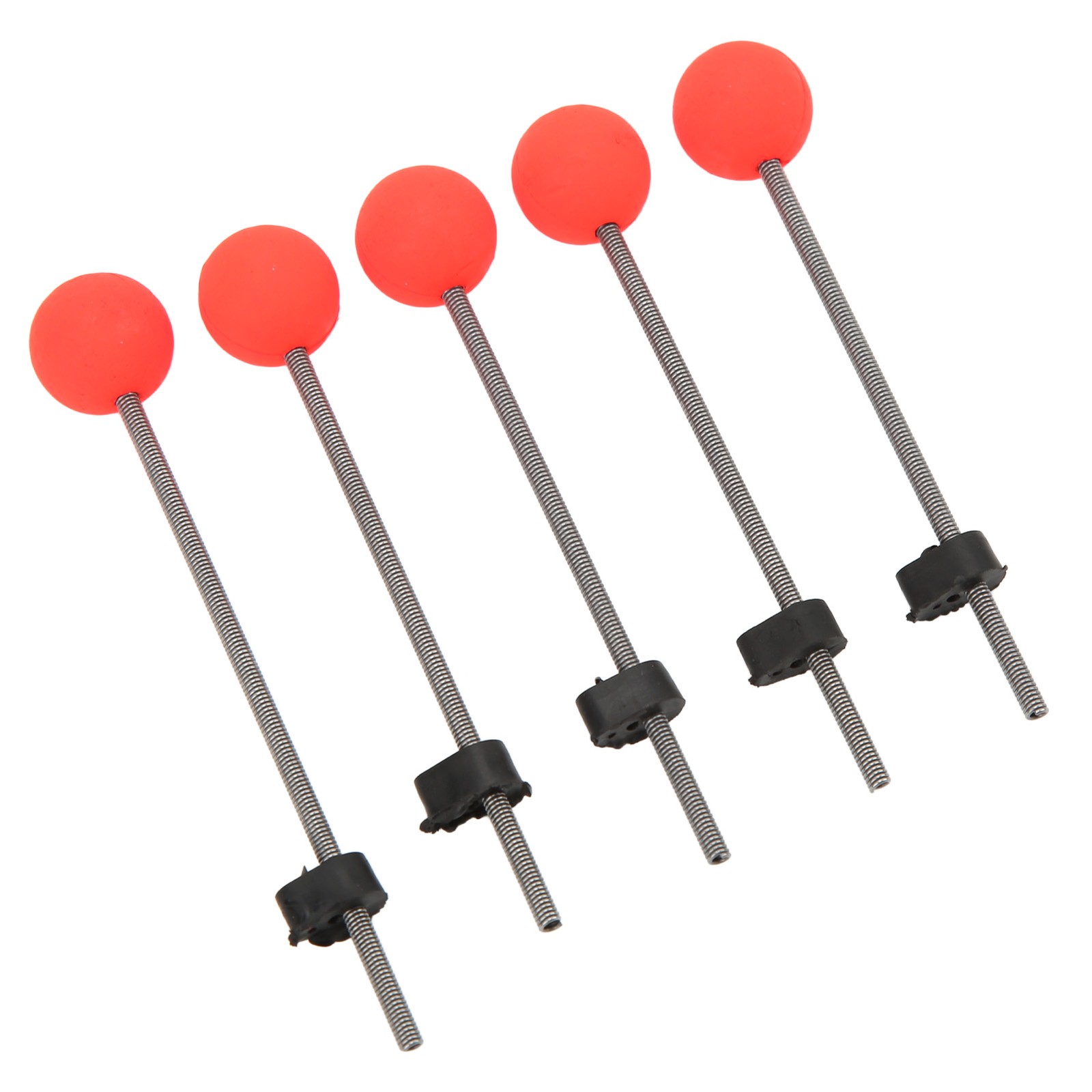 5PCS Mini Winter Ice Fishing Rod Top Tip Portable Outdoor Fishing Rod Red Ball