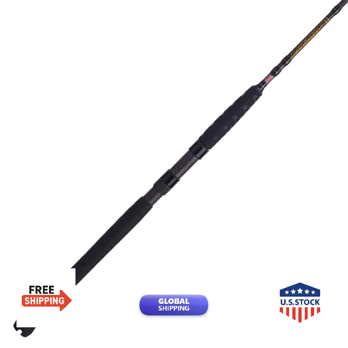 Penn Fishing Battalion Ii Inshore Casting Fishing Rod Black/Gold 7 – – 1Pc