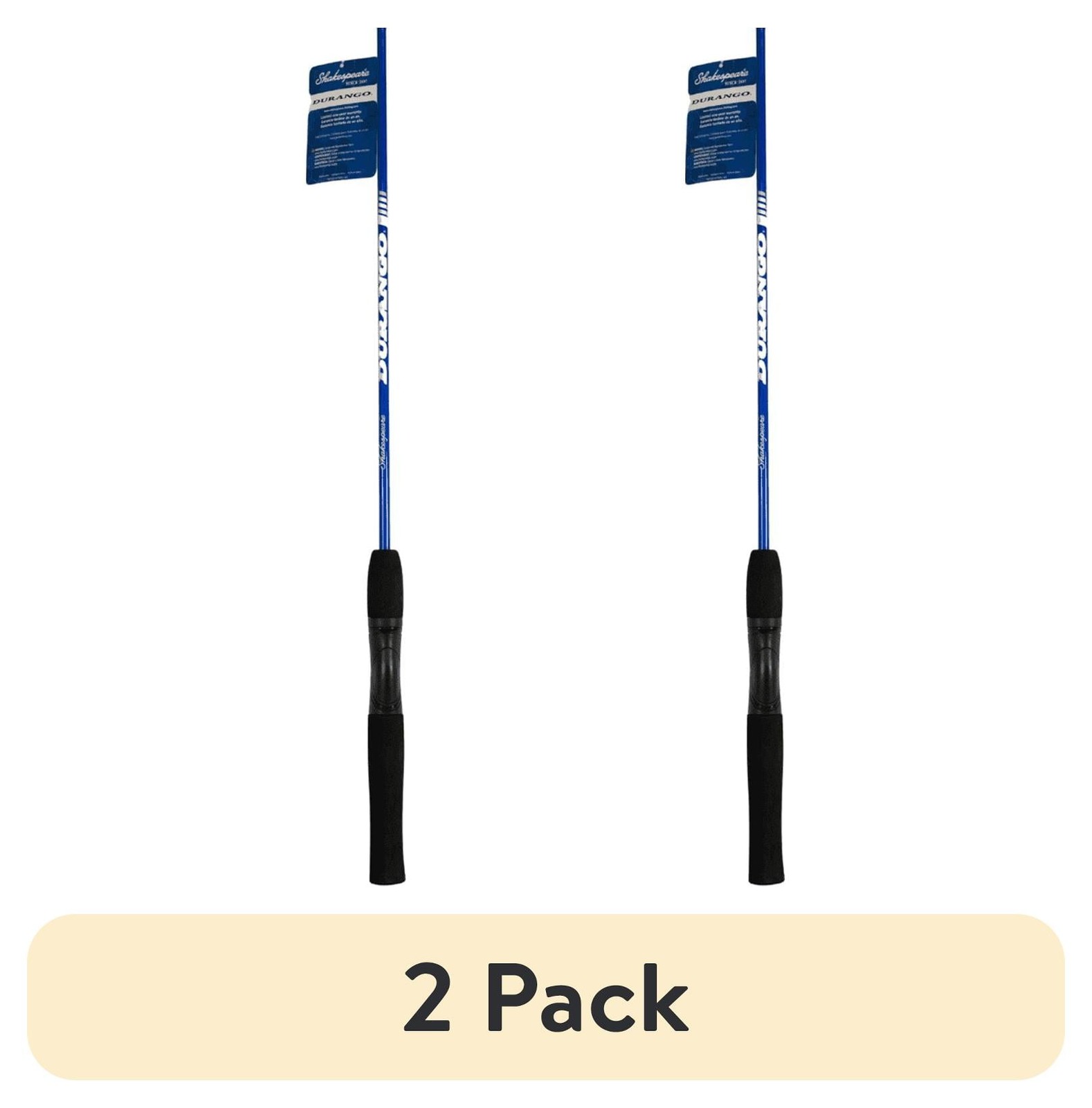 2 pack DURANGO Spinning Rod 6’6″ Medium Fishing Rod 2 Piece