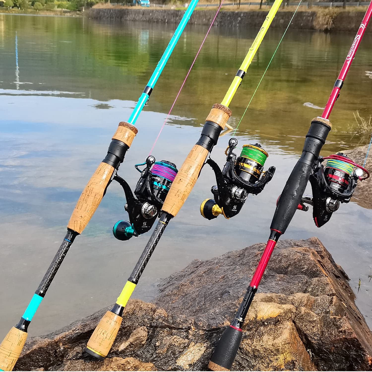 Sougayilang Fishing Rod & Reel Combo, 30-Ton Carbon, SS Guides, Twin-Tip