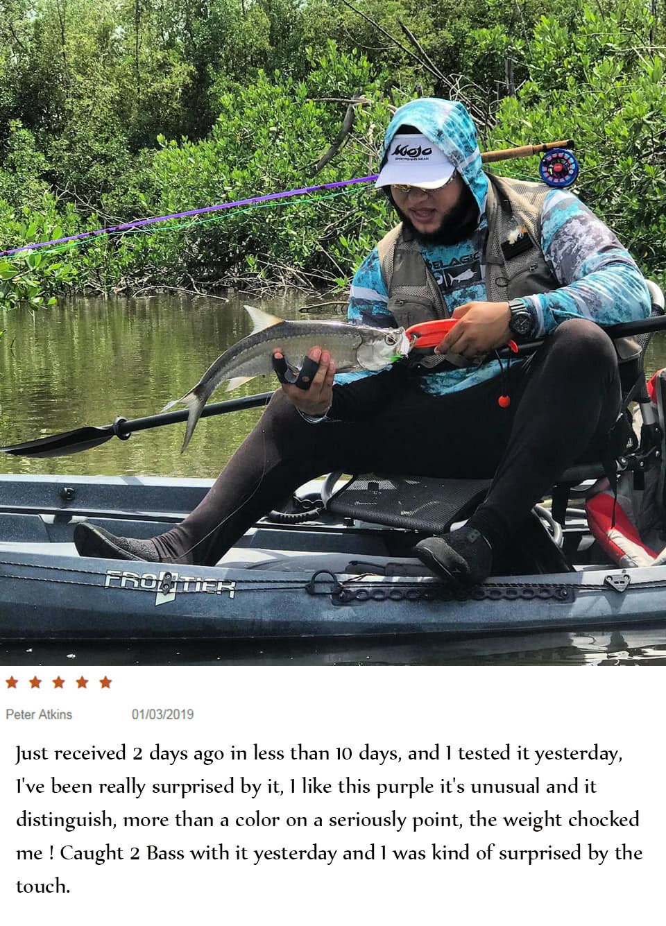Unic Fiberglass 3/4/5wt Fly Fishing Rod Fast Action Carbon Glass Blank