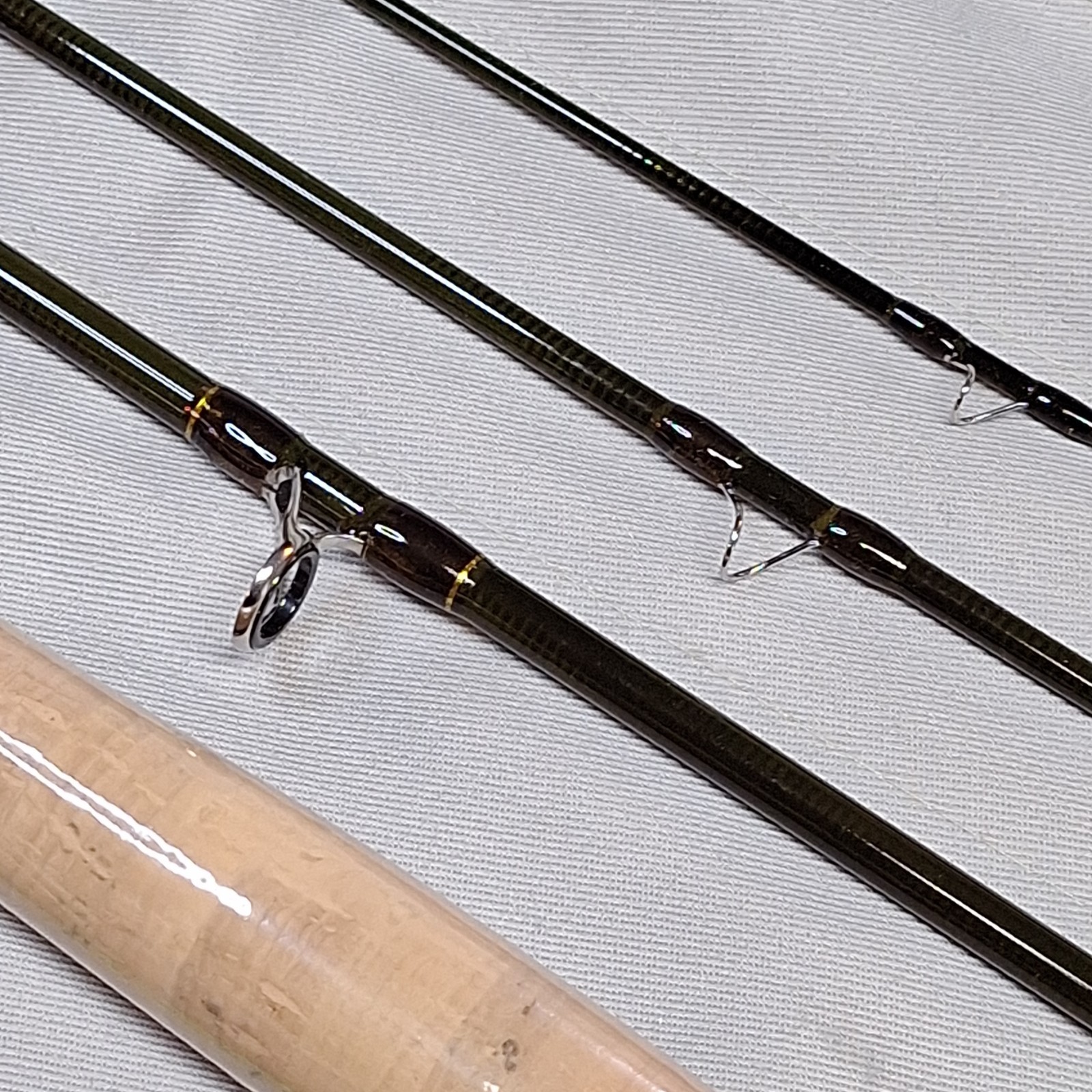 V-Feather Premium 7 ft 6 in 3 wt 4 Piece Fly Rod Full Cork Portable Tube Sock