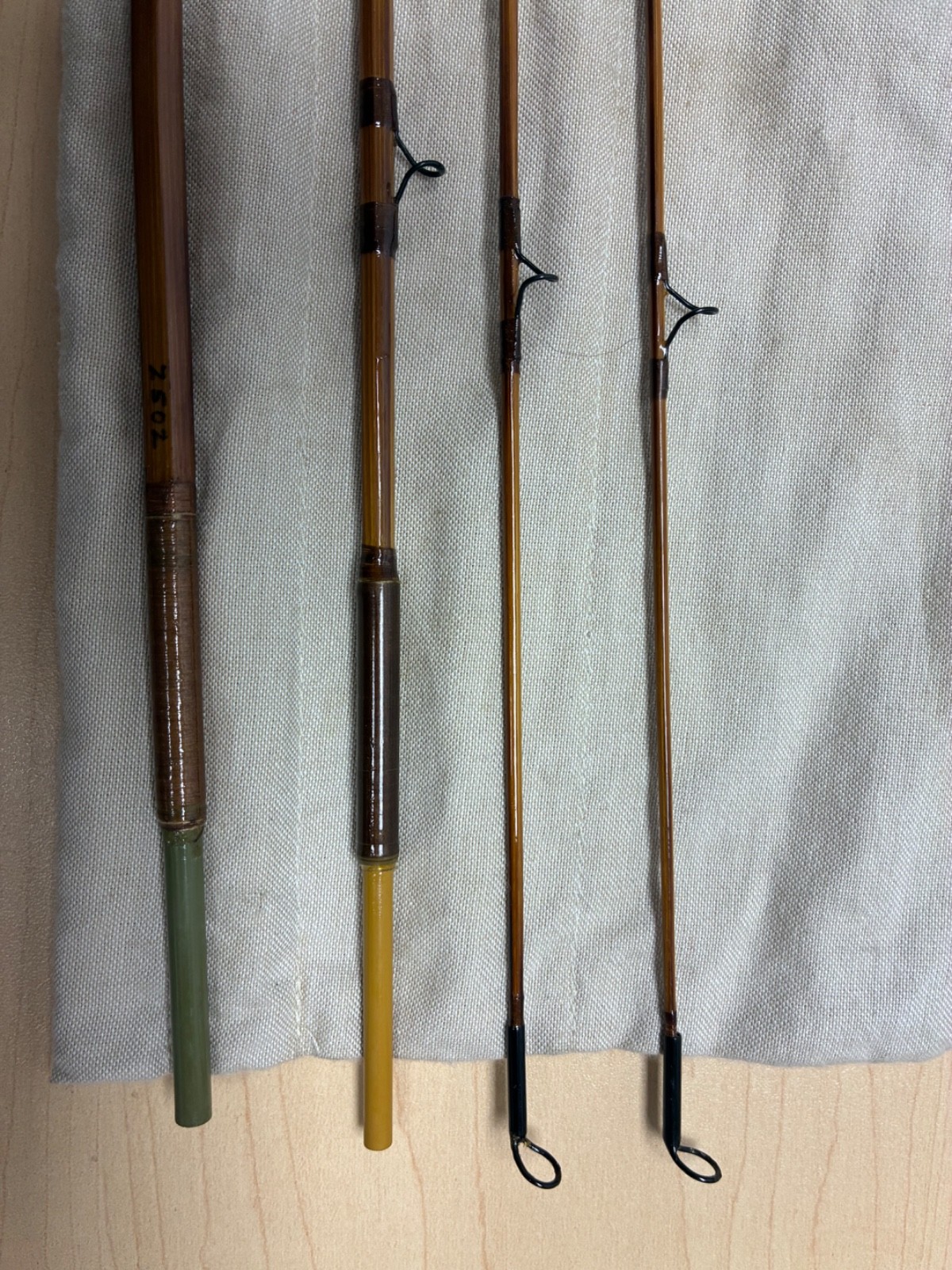 Stone Rod Company Bamboo Fly Fishing Rod 6’10” 4 wt. 3 Piece Extra Tip