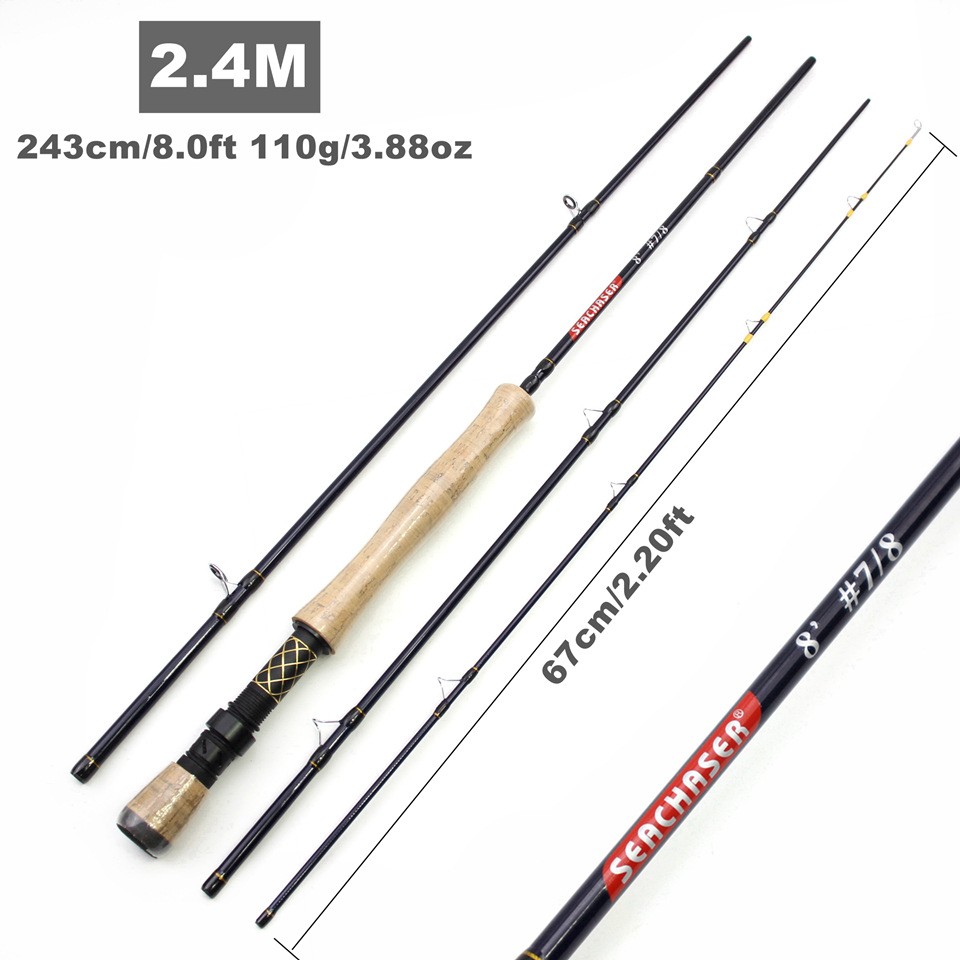 Fishing Rod 7ft Carbon Fiber Spinning Ultra-Light High Sensitivity Fast Action
