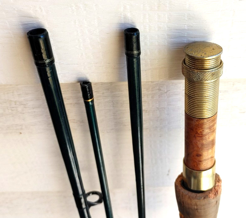 Orvis Trident TL Fly Fishing Rod Green 4 Piece Pole 6.5 Mid Flex 8’5″ 3oz 5wt