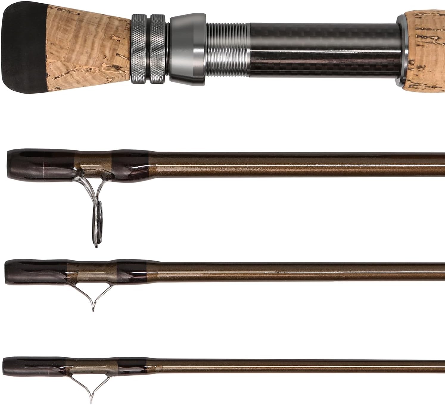 Fly Fishing Rod Carbon Fiber 9ft to 10ft 5/6wt to 7/8wt 4 Piece Sections