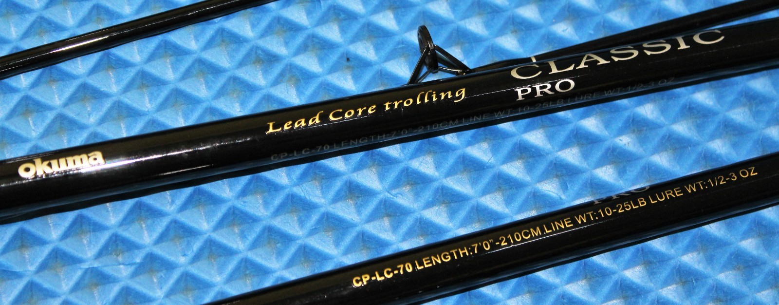 Okuma Black Classic Pro 7′ 0″ Lead Core Trolling Rod CP-LC-70 6-Pack!