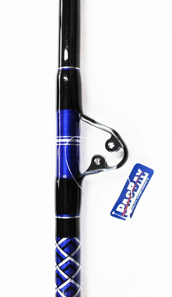 Xcaliber Marine Pair of Tournament Series 20-40lb Trolling Rods Blue and Silver