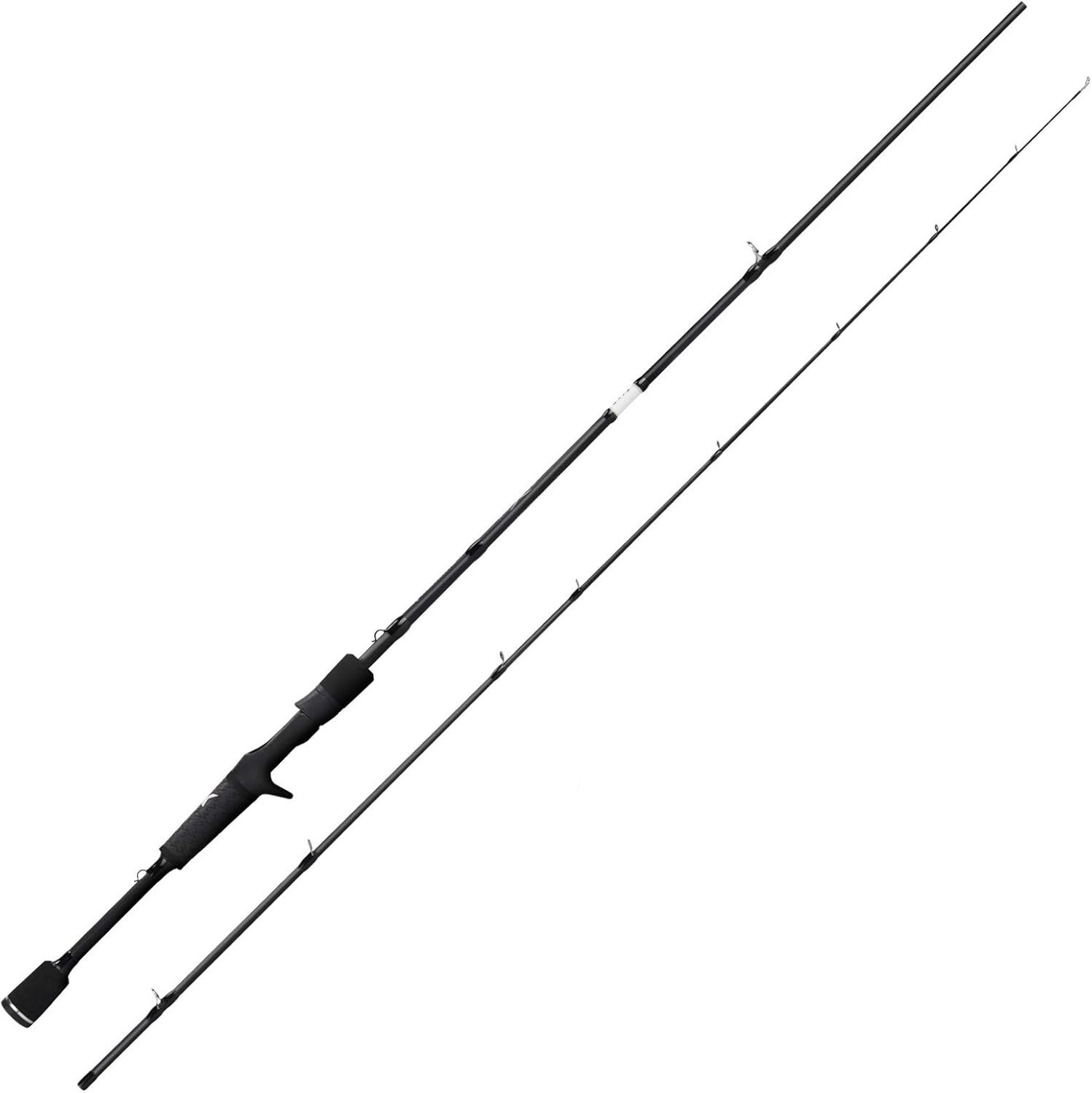 IM6 graphite spinning and casting rod with stainless steel guides