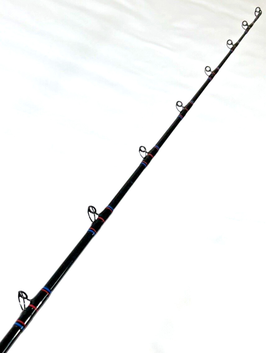 Seeker G 95-9.5’ CT Black Steel Graphite 30-60Lb Live Bait 9.5FT Fishing Rod USA