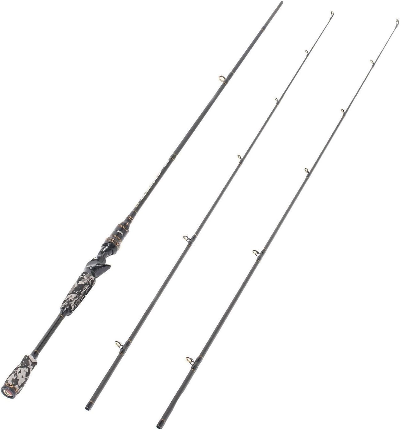 E Series – Camo Legend 2-Piece 7-Feet Casting Rod 24 Ton Carbon Fiber Baitcas…