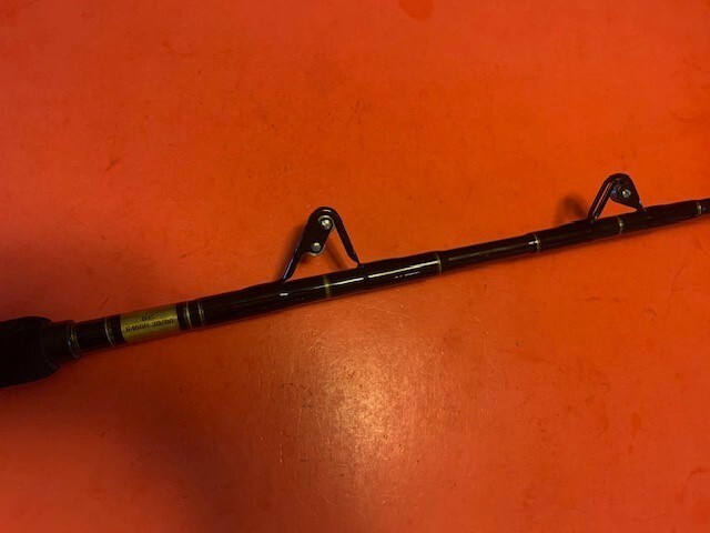CUSTOM BUILT CALSTAR 6460H 6 FOOT 30 TO 80 POUND RATED FISHING ROD AFTCO ROLLER